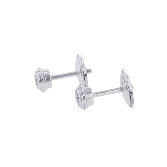 CARTIER Damour Earring Size Medium 18K White Gold B8041400 - Picture 2 of 10